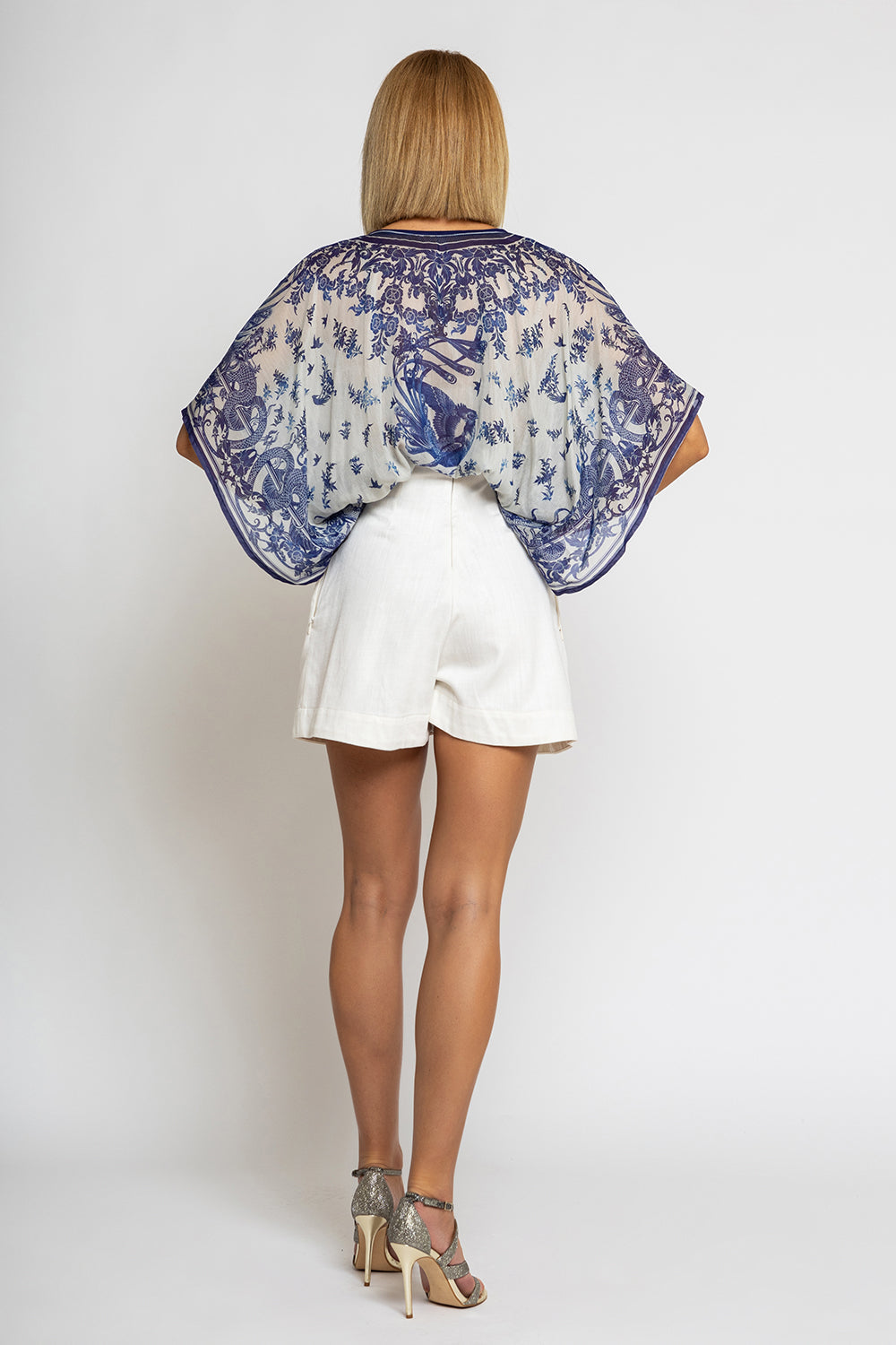 SILK COTTON TUNIC - ASIA SKY - Fashion Roots