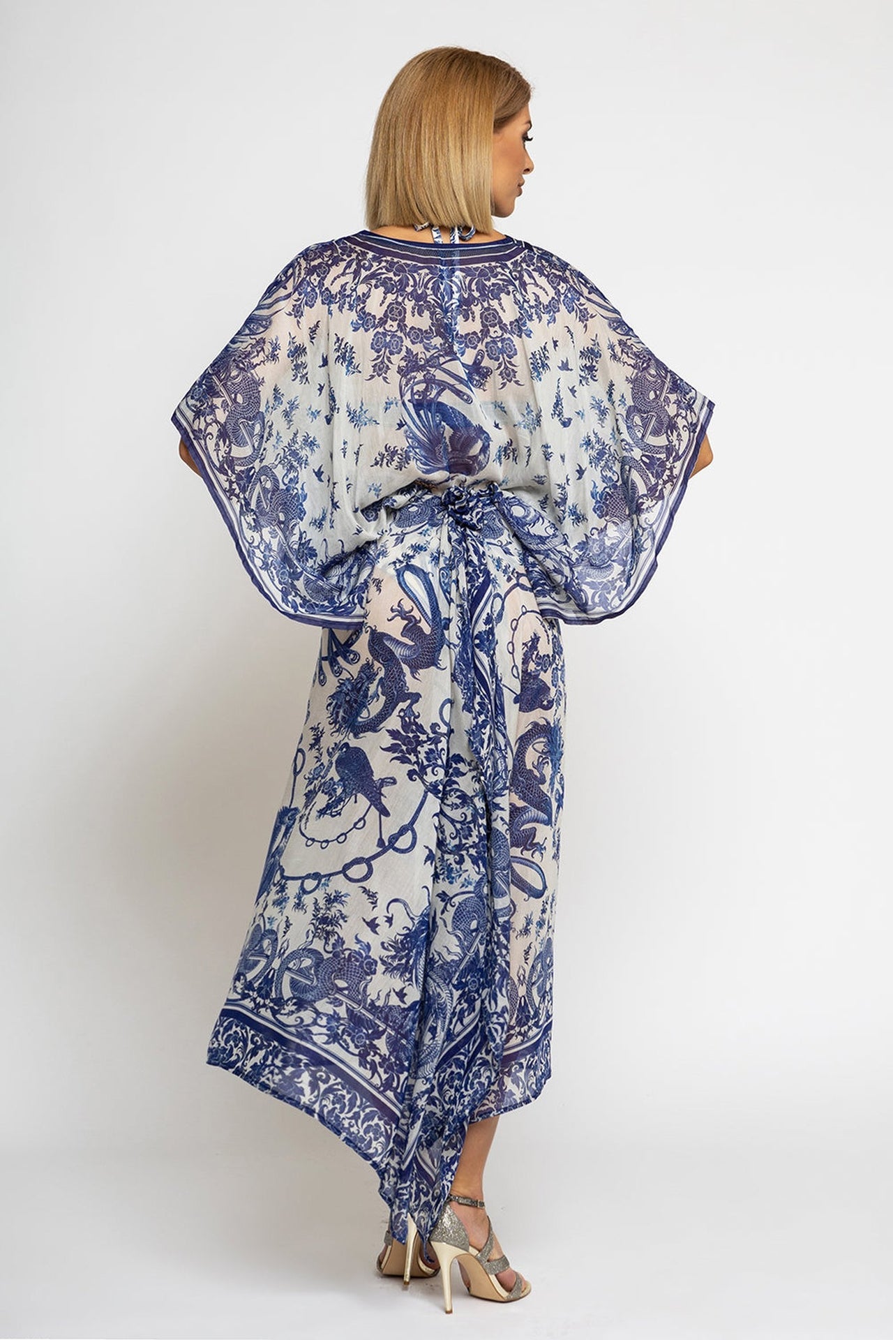 SILK COTTON TUNIC - ASIA SKY - Fashion Roots