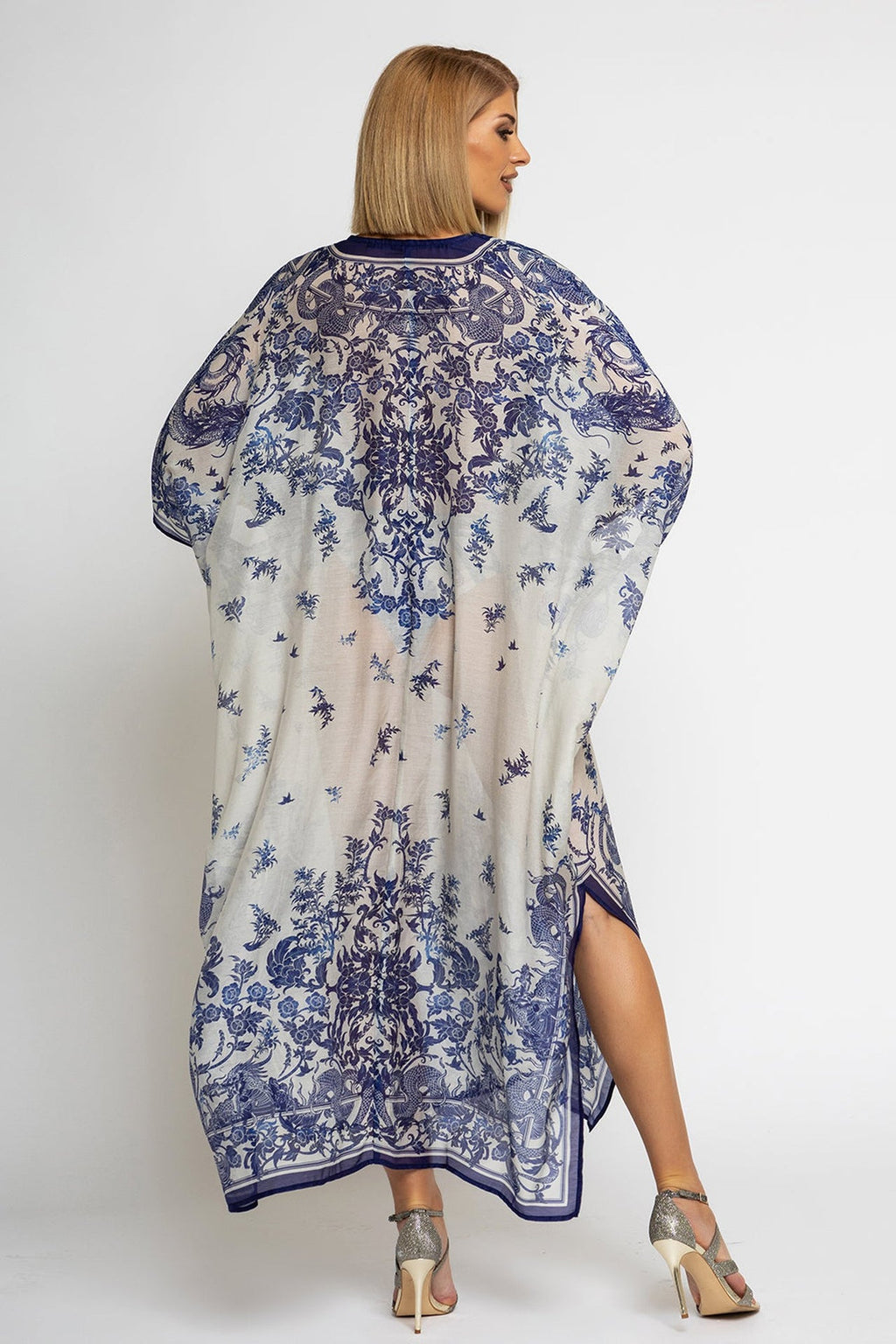 CAFTAN EN COTON ET SOIE - ASIA SKY