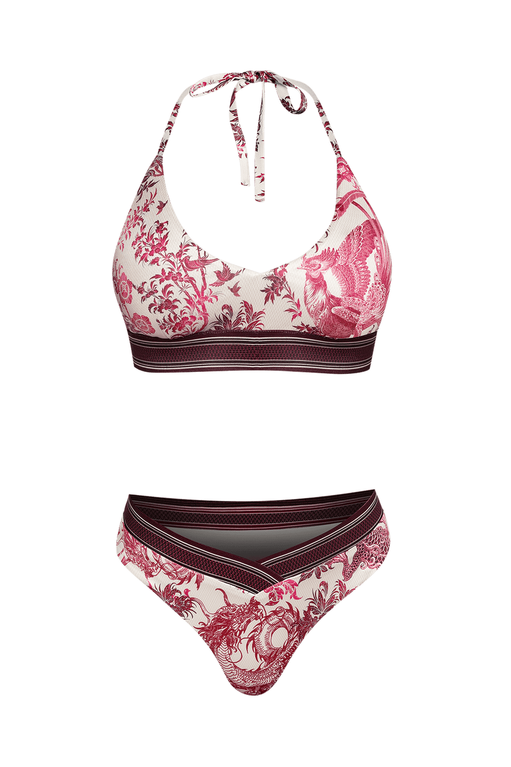 ELASTIC WAISTBAND SWIM BOTTOM - ASIA BORDEAUX JIORO ДОЛНИЩЕ С ЛАСТИК - ASIA BORDEAUX JIORO