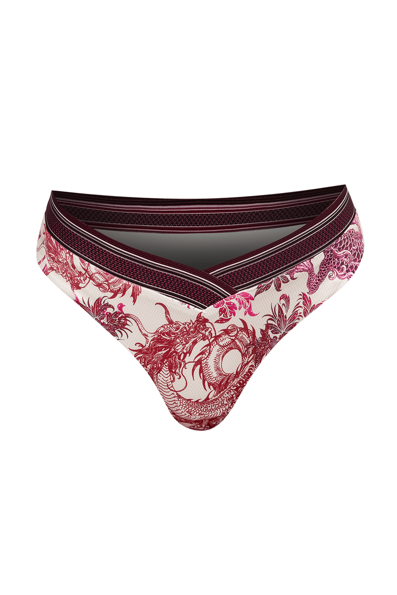 ELASTIC WAISTBAND SWIM BOTTOM - ASIA BORDEAUX JIORO ДОЛНИЩЕ С ЛАСТИК - ASIA BORDEAUX JIORO
