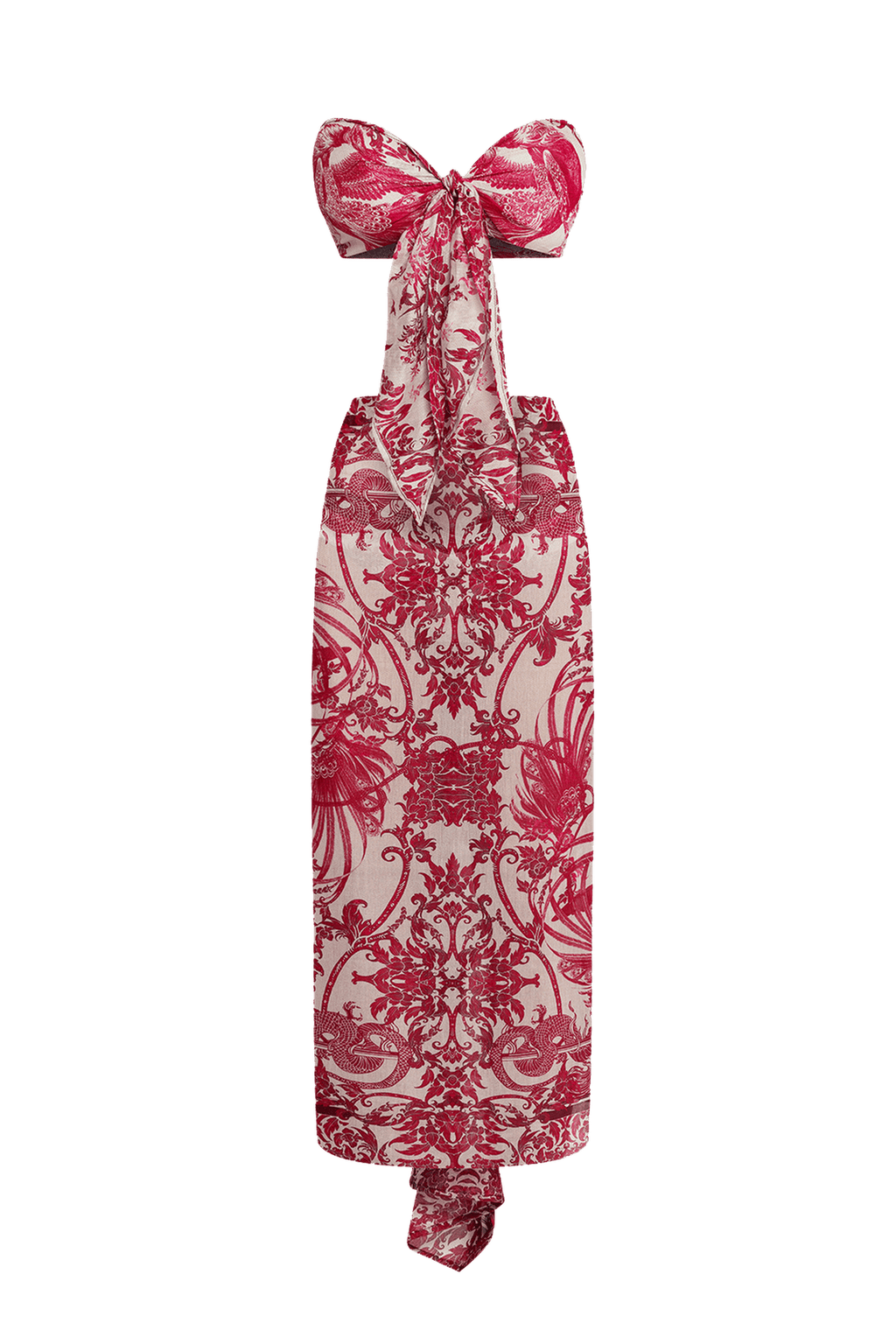 COTTON SILK PAREO AND SCARF SET - ASIA BORDEAUX JIORO СЕТ ПАРЕО И ШАЛ ОТ ПАМУК КОПРИНА - ASIA BORDEAUX JIORO