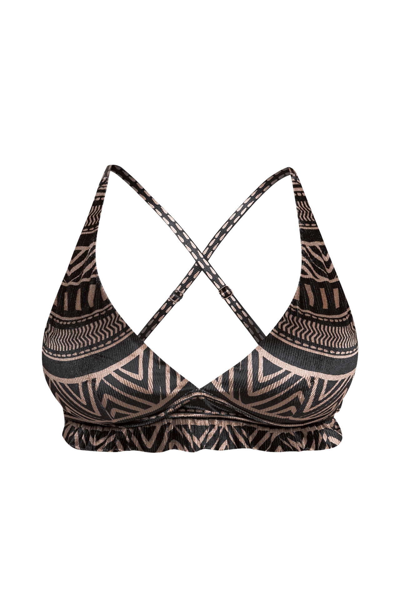 TRIANGLE-STYLE TOP IN VELVET - TRIBAL JIORO ГОРНИЩЕ ТИП ТРИЪГЪЛНИК ОТ КАДИФЕ - TRIBAL JIORO