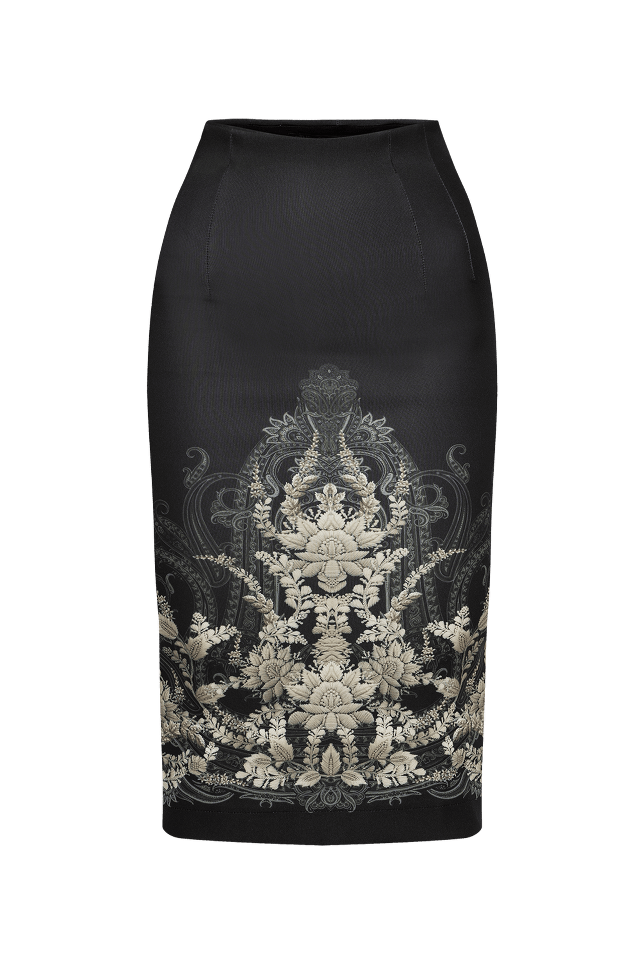 PENCIL SKIRT - FROZEN LOTUS JIORO ПОЛА ДО КОЛЯНОТО - FROZEN LOTUS JIORO