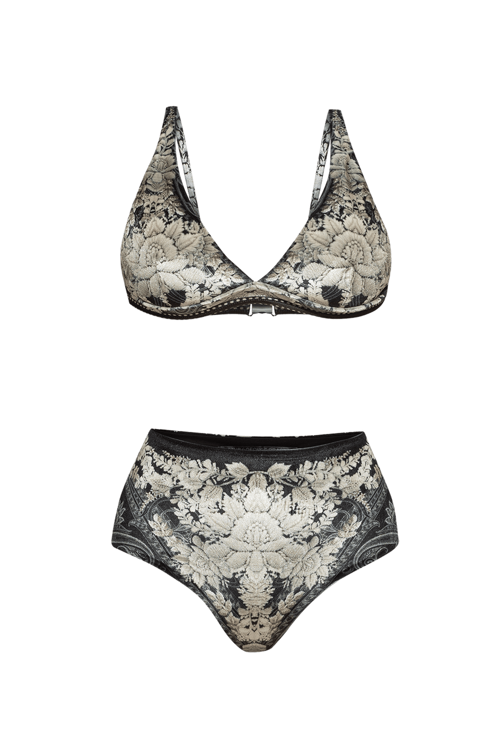 TRIANGLE VELVET BIKINI TOP – FROZEN LOTUS JIORO ГОРНИЩЕ ТИП ТРИЪГЪЛНИК ОТ КАДИФЕ - FROZEN LOTUS JIORO