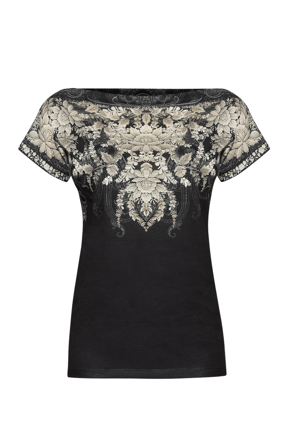 RELAXED FIT DROPPED SHOULDER BLOUSE - FROZEN LOTUS JIORO СВОБОДЕН ТИШЪРТ - FROZEN LOTUS JIORO