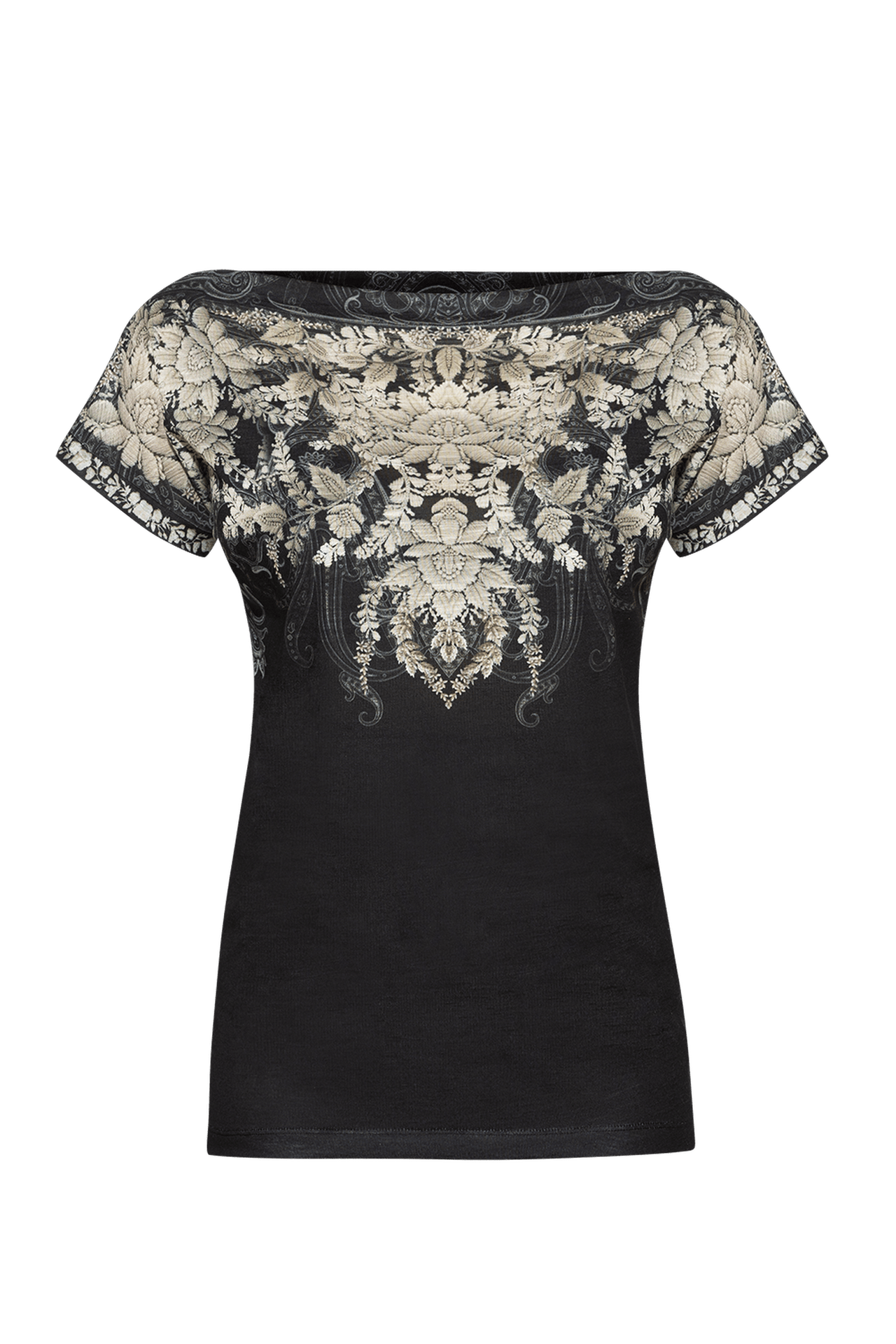 RELAXED FIT DROPPED SHOULDER BLOUSE - FROZEN LOTUS JIORO СВОБОДЕН ТИШЪРТ - FROZEN LOTUS JIORO