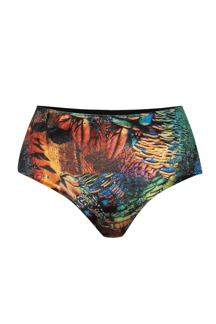 HIGH-WAIST VELVET BIKINI BOTTOM - AMAZONIA JIORO ДОЛНИЩЕ С ВИСОКА ТАЛИЯ ОТ КАДИФЕ - AMAZONIA JIORO