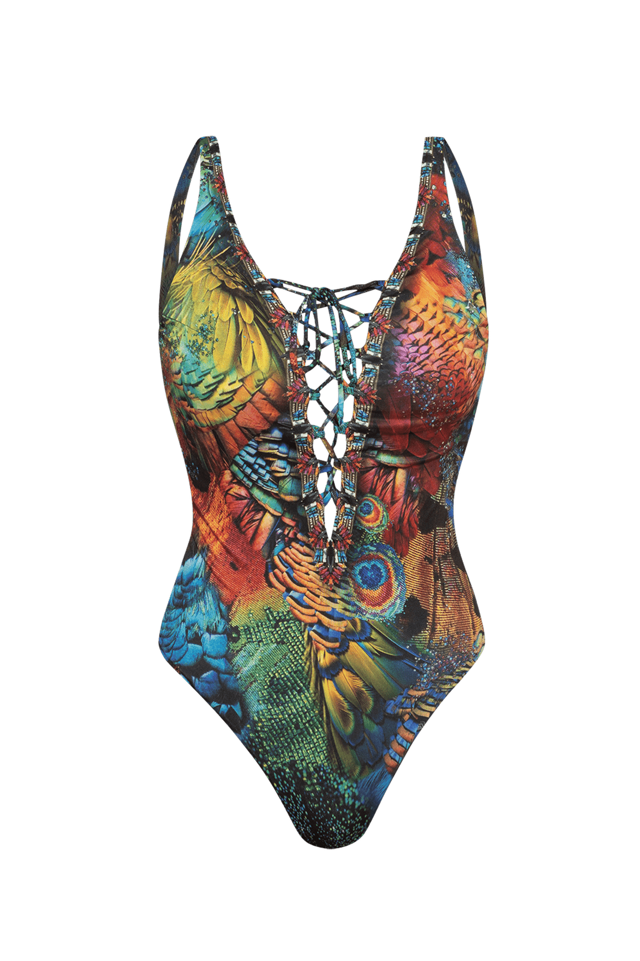ONE-PIECE SWIMSUIT - AMAZONIA JIORO ЦЯЛ БАНСКИ С V-ДЕКОЛТЕ С ПОДПЛЪНКИ - AMAZONIA JIORO