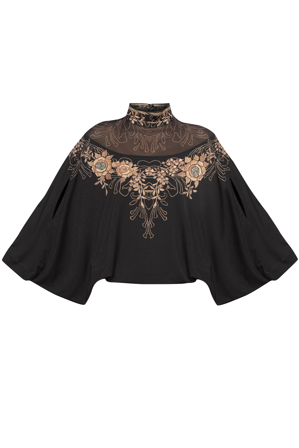 FREE BLOUSE - GOLDEN ROSES JIORO ШИРОКА ПРИЛЕП БЛУЗА С МРЕЖЕСТА ПЛАТКА - GOLDEN ROSES JIORO