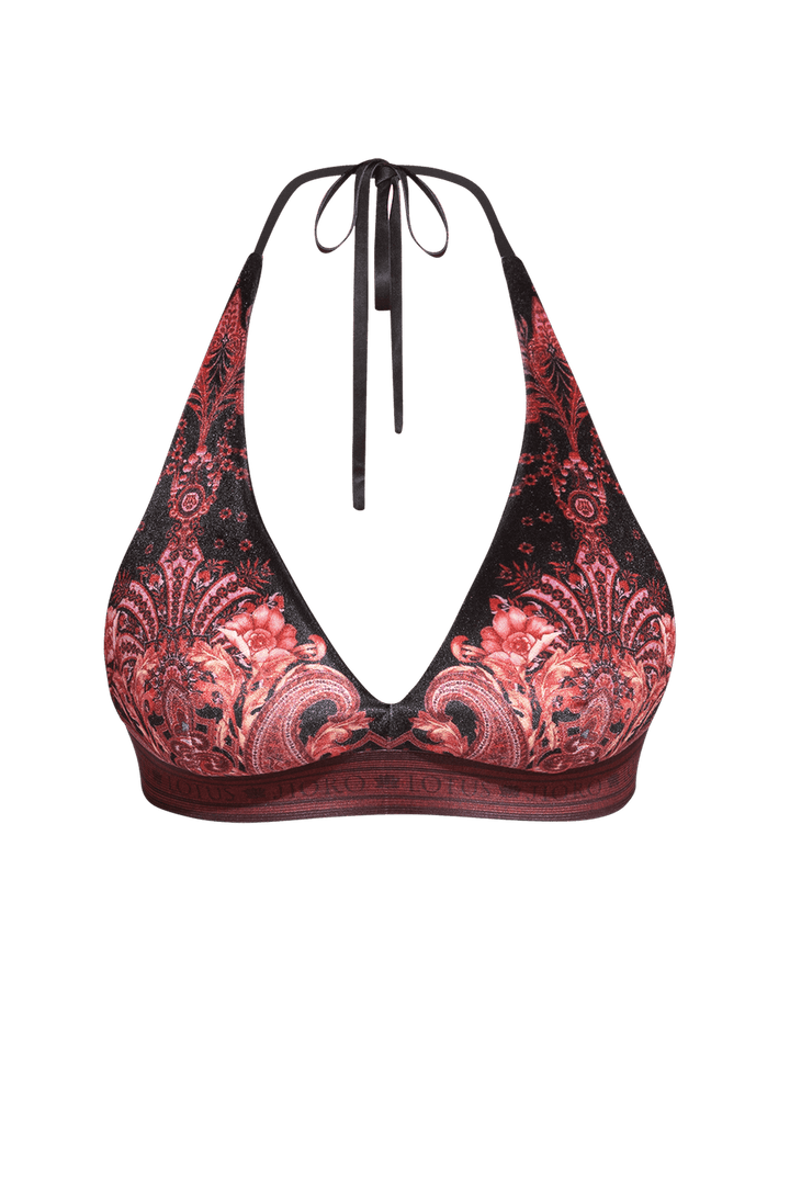 TRIANGLE VELVET TOP - PAISLEY DARK JIORO ГОРНИЩЕ НА БАНСКИ ТИП ТРИЪГЪЛНИК - PAISLEY DARK