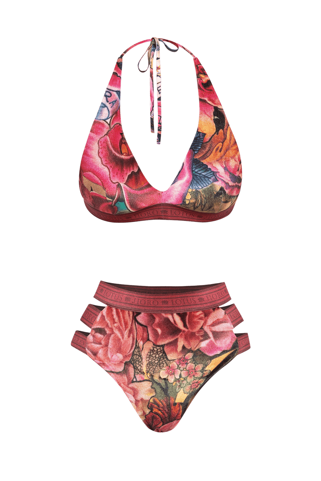 BIKINI-STYLE BOTTOM - TATTOO STAR JIORO ДОЛНИЩЕ С ВИСОКА ТАЛИЯ ОТ КАДИФЕ - TATTOO STAR JIORO