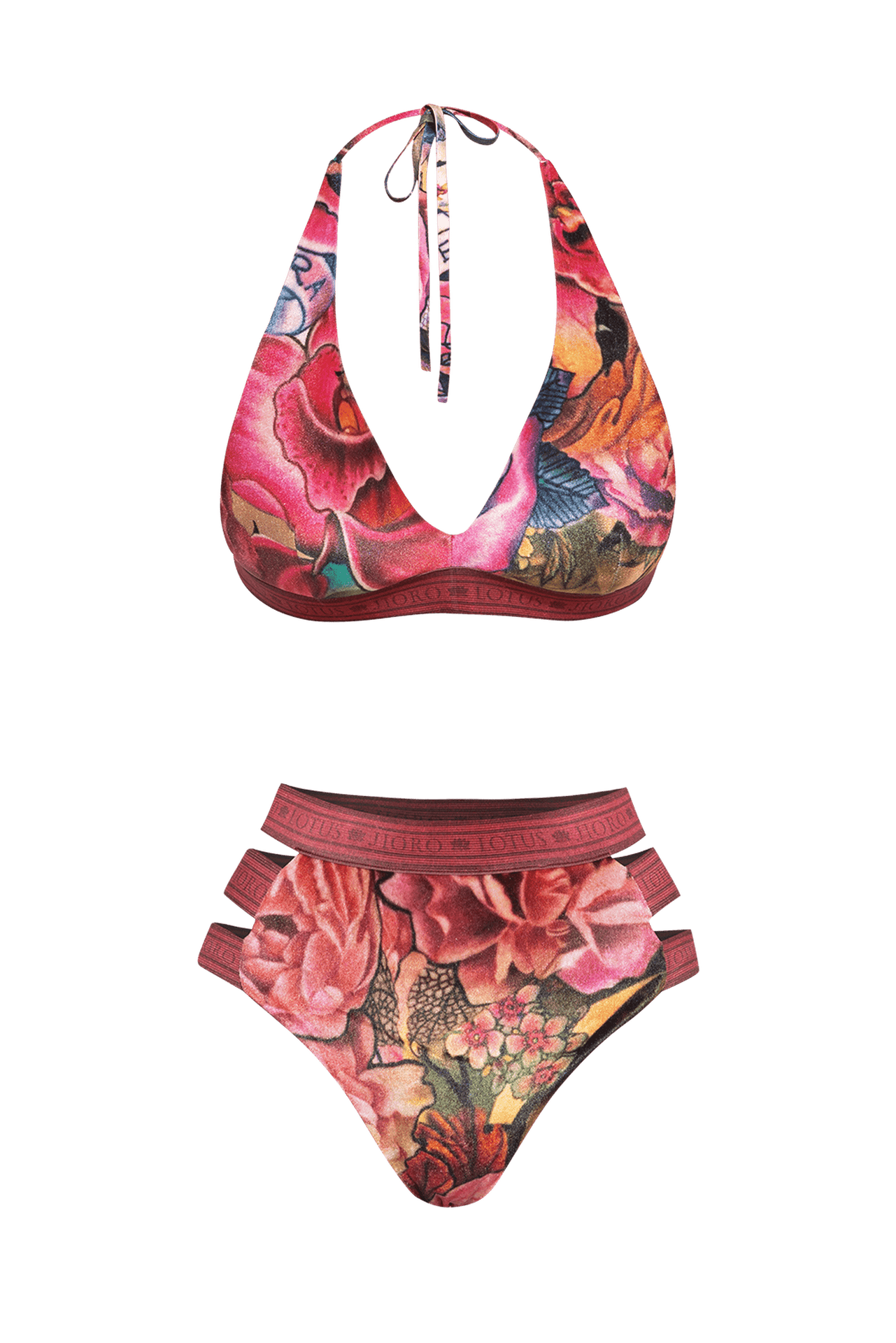 BIKINI-STYLE BOTTOM - TATTOO STAR JIORO ДОЛНИЩЕ С ВИСОКА ТАЛИЯ ОТ КАДИФЕ - TATTOO STAR JIORO