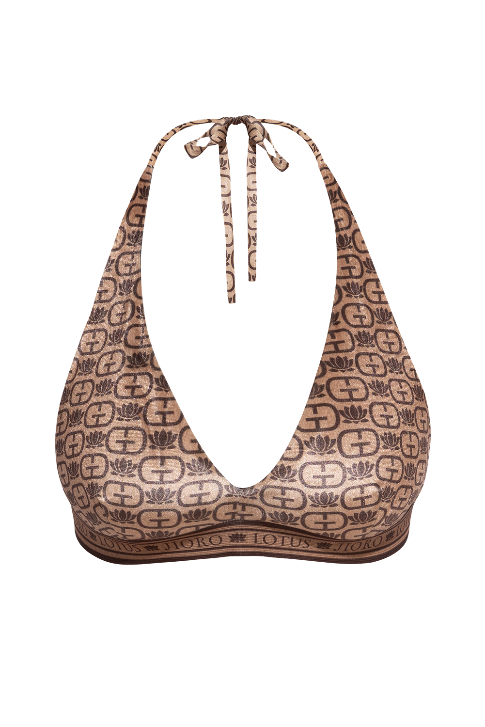 DESSUS EN VELOURS TRIANGLE - LOGO MOUSSE MOCHA