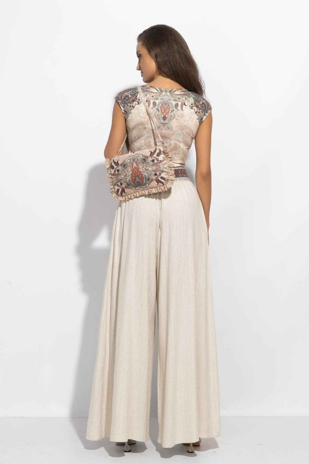 CLUTCH - PAISLEY BEIGE