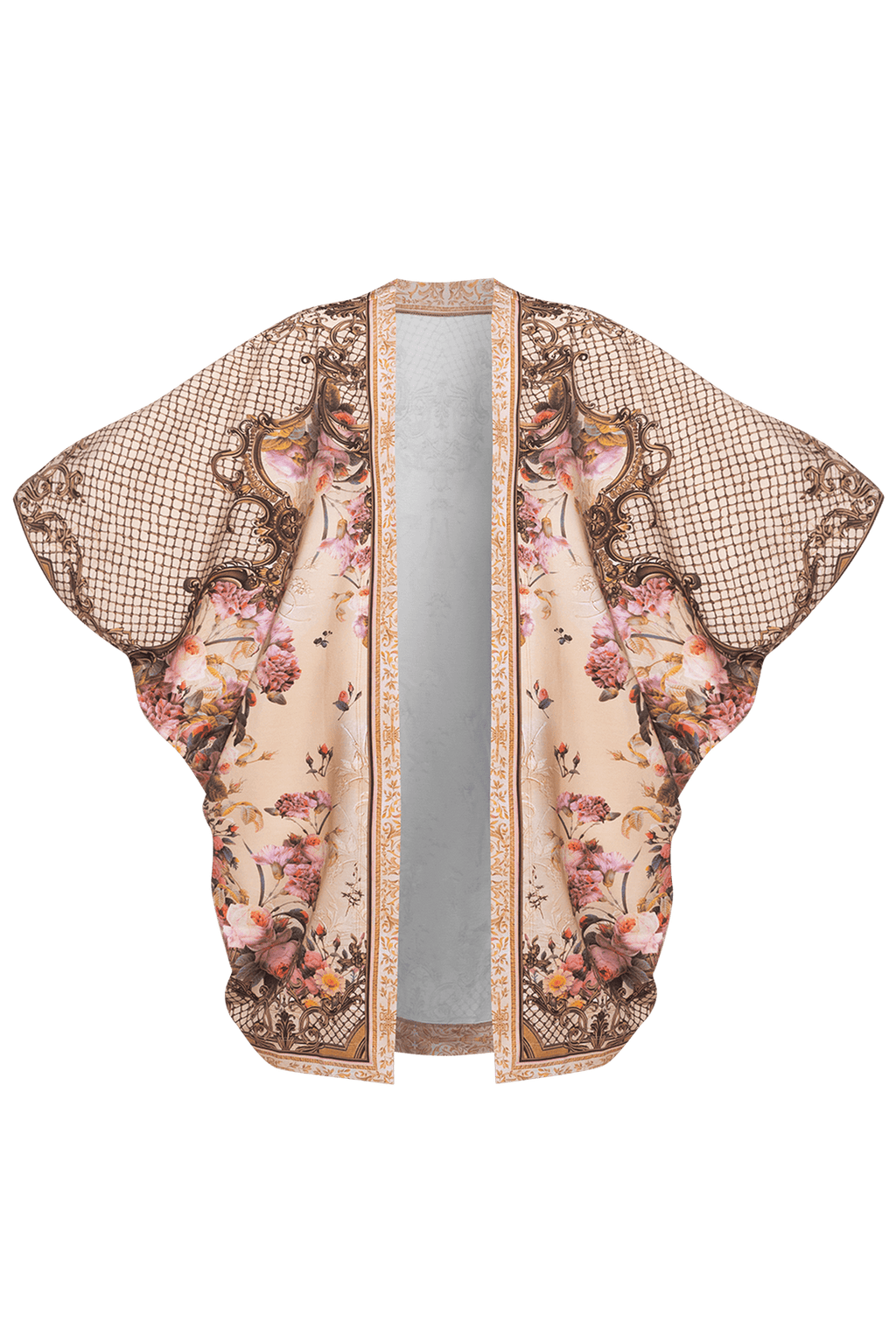 FRENCH TERRY CARDIGAN - BAROQUE FLOWERS JIORO ЖИЛЕТКА ОТ ФРЕНЧ ТЕРИ - BAROQUE FLOWERS JIORO