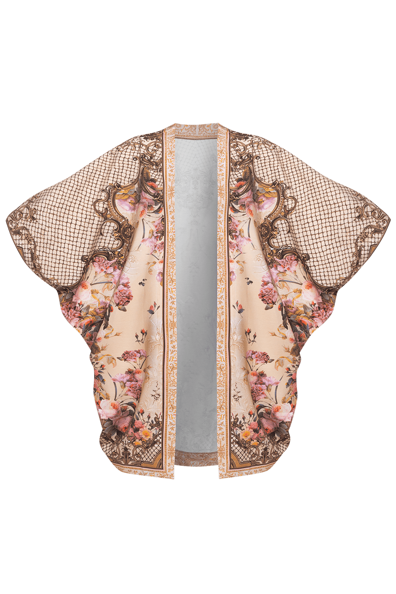 FRENCH TERRY CARDIGAN - BAROQUE FLOWERS JIORO ЖИЛЕТКА ОТ ФРЕНЧ ТЕРИ - BAROQUE FLOWERS JIORO