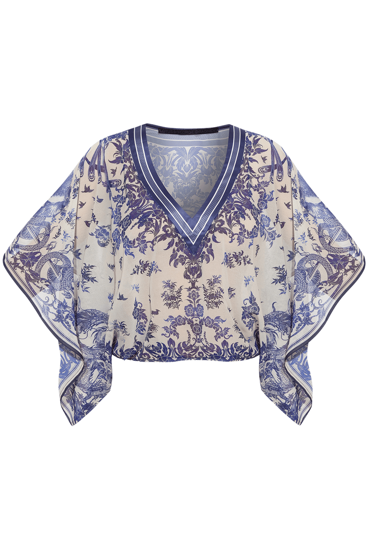 SILK COTTON TUNIC - ASIA SKY - Fashion Roots