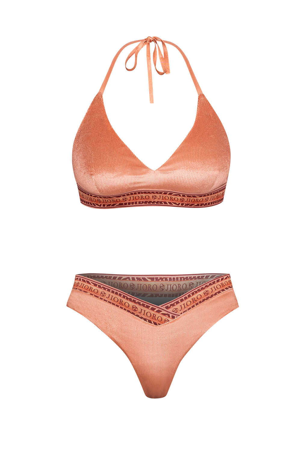 ELASTIC WAISTBAND SWIM BOTTOM - PAPAYA BUTTERFLIES