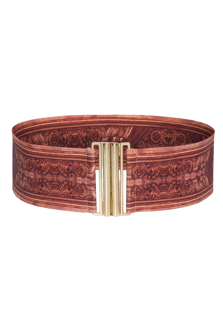 WIDE ELASTIC BELT WITH BUCKLE - ANCIENT TOWN JIORO ЕЛАСТИЧЕН ШИРОК КОЛАН С КАТАРАМА - ANCIENT TOWN JIORO