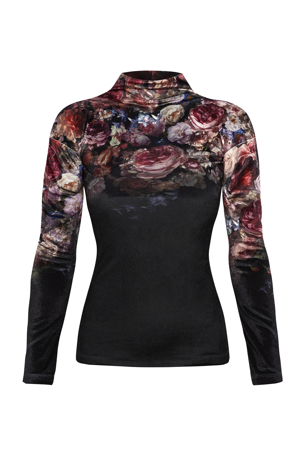 VELVET TURTLENECK - VINTAGE FLOWERS JIORO ПОЛО ОТ КАДИФЕ - VINTAGE FLOWERS JIORO