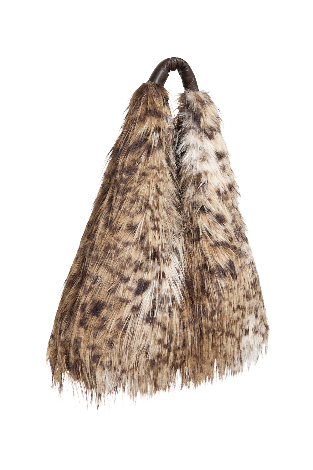 REVERSIBLE SERVAL FAUX FUR AND  LEATHER BAG - ESSENTIALS JIORO ДВУЛИЦЕВА ЧАНТА ОТ ЕКО КОЖА И ИМИТАЦИЯ НА КОЗИНА СЕРВАЛ - ESSENTIALS JIORO