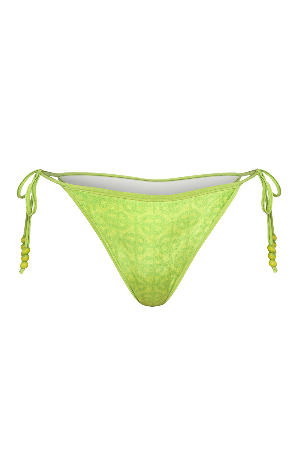 VELVET SWIM BOTTOM - ACID GREEN LOGO JIORO ДОЛНИЩЕ ОТ КАДИФЕ - ACID GREEN LOGO JIORO