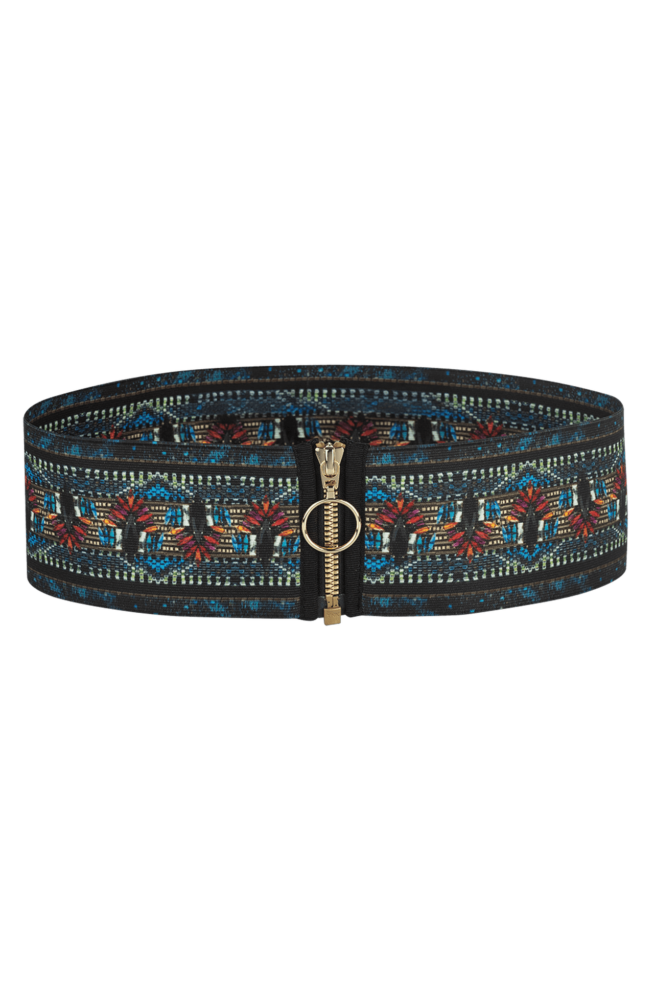 ELASTIC WIDE BELT WITH ZIPPER - AMAZONIA