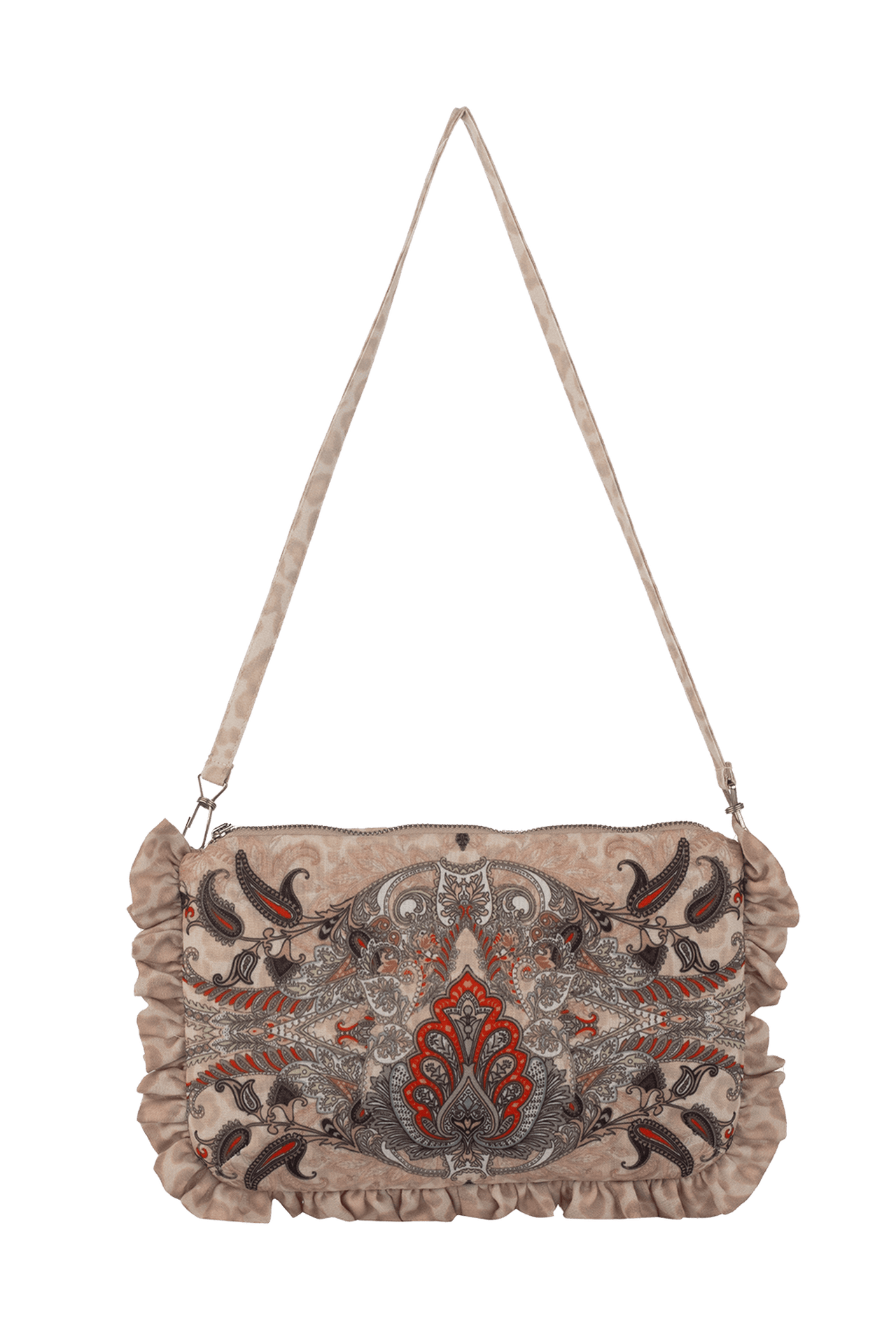 CLUTCH - PAISLEY BEIGE