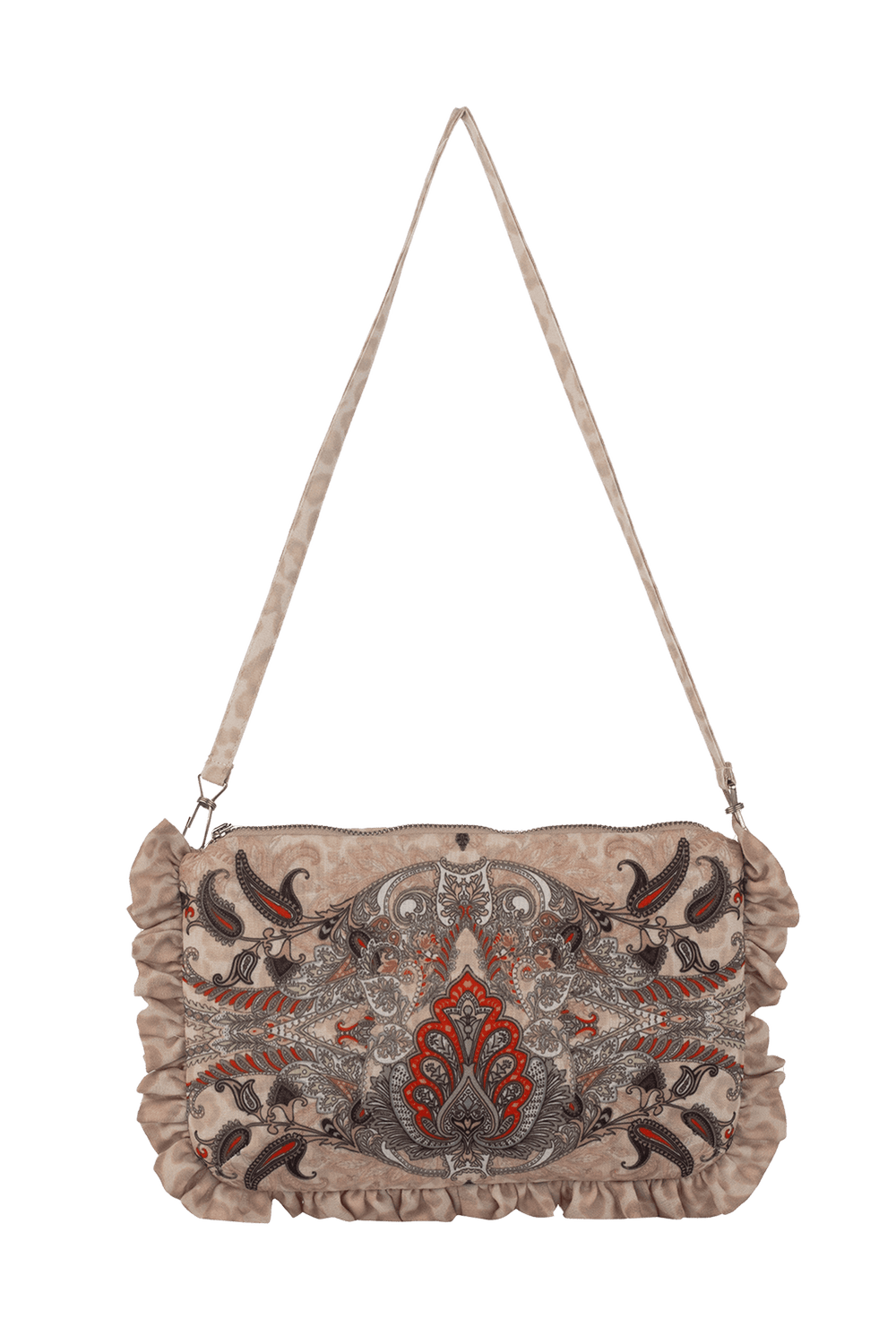 CLUTCH - PAISLEY BEIGE - Fashion Roots