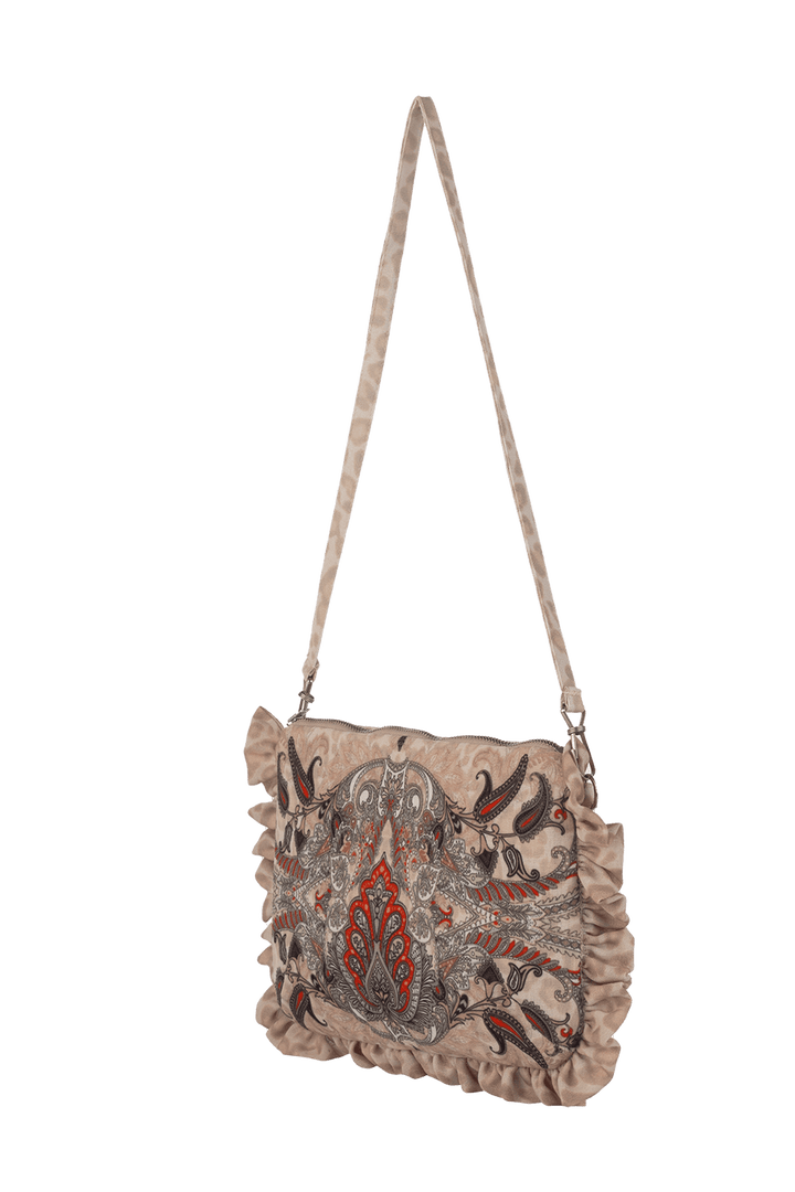CLUTCH - PAISLEY BEIGE - Fashion Roots