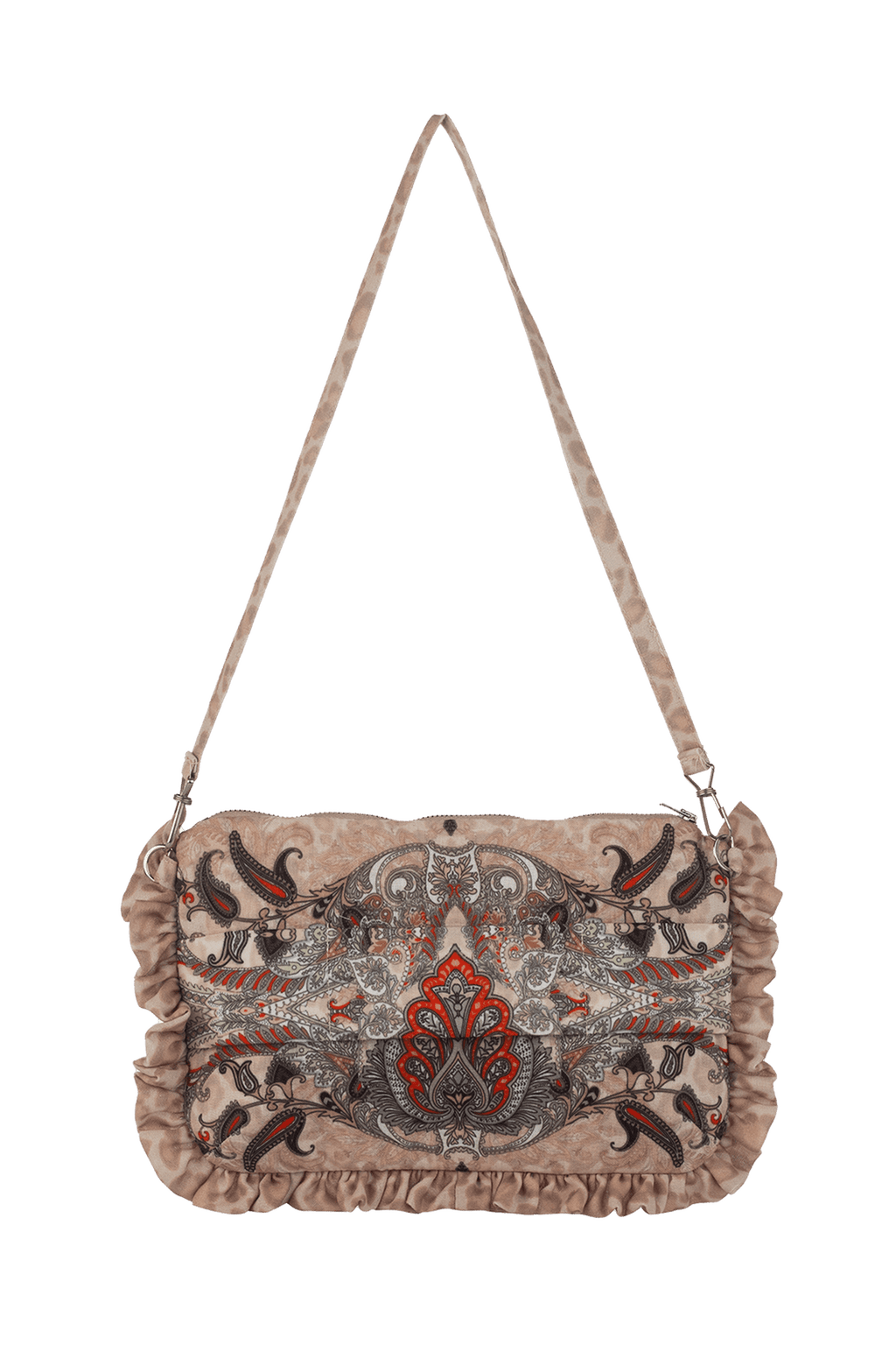 CLUTCH - PAISLEY BEIGE - Fashion Roots