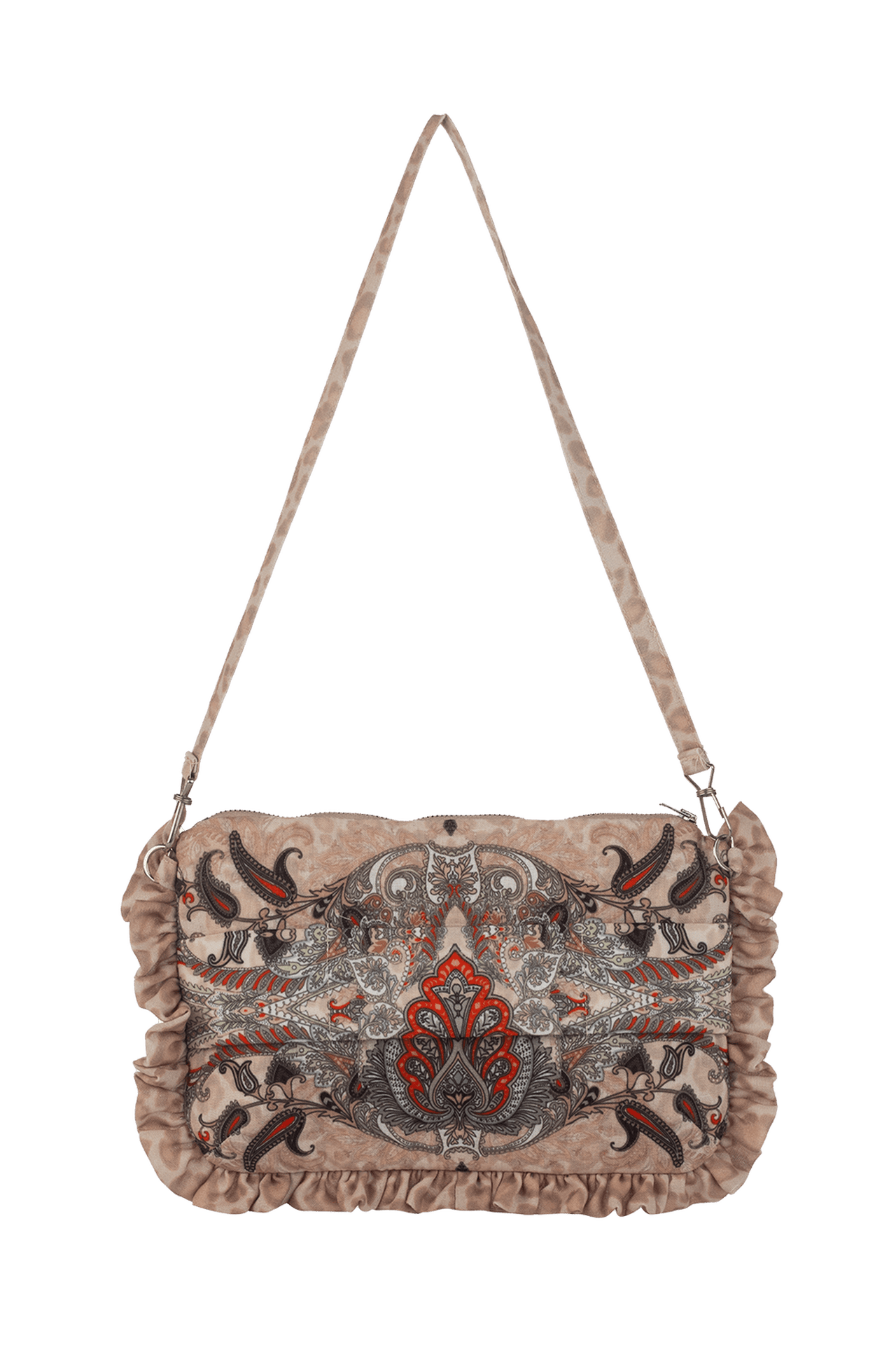 CLUTCH - PAISLEY BEIGE - Fashion Roots