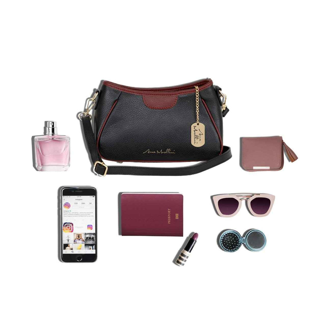 Manfrina- WB113901-BLACK-BORDEAUX (955)