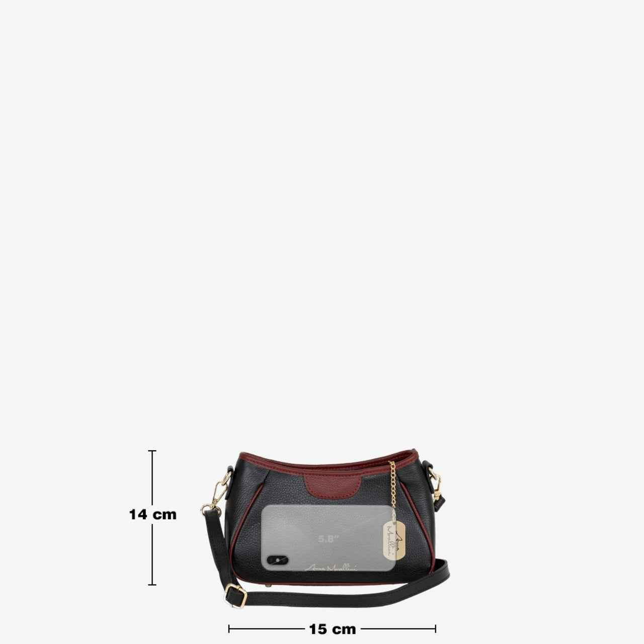 Manfrina- WB113901-BLACK-BORDEAUX (955)