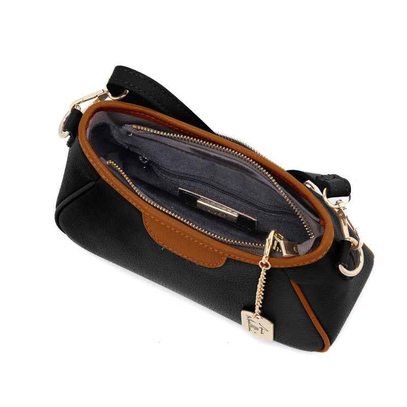 Manfrina- WB113901-BLACK-CUOIO (124)
