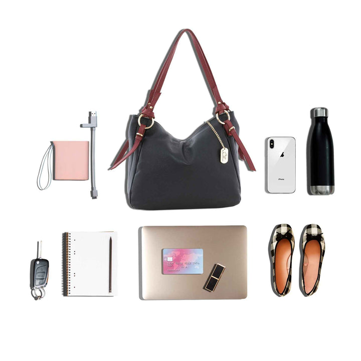 Gilda - WB390818-BLACK+BORDO (D28+D10)