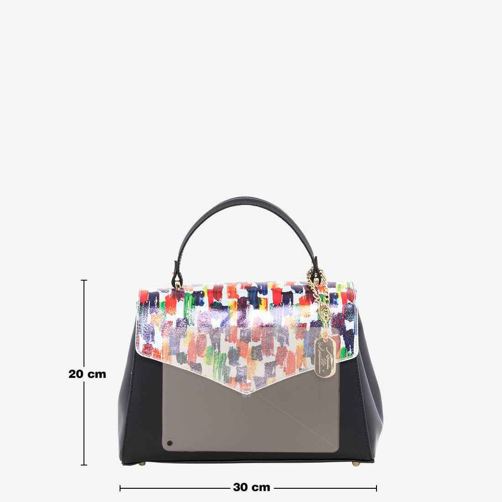 Anna Signature #017 - WB390822-BLACK (L218)+MULTIBRGHT WHITE