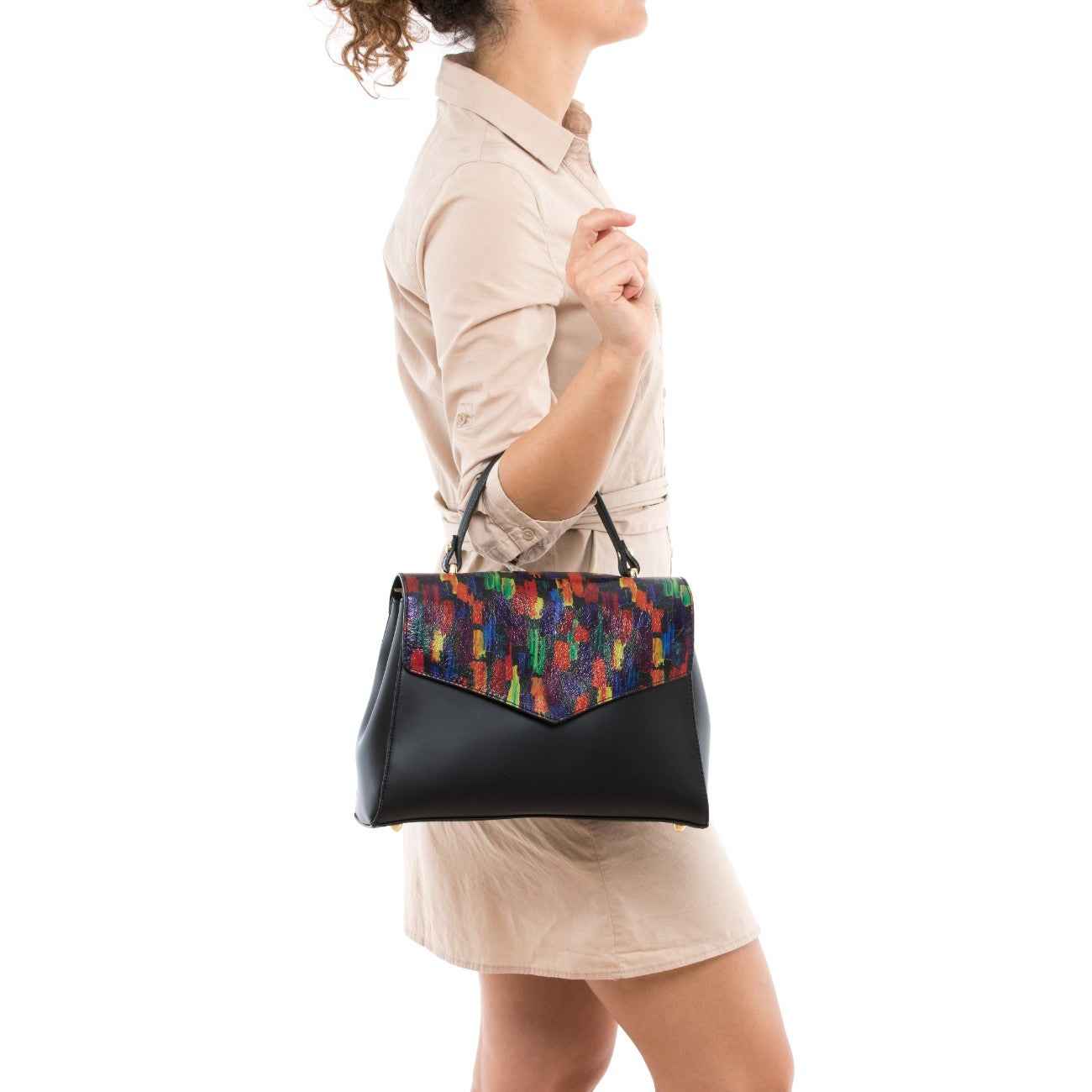 Anna Signature #18- WB390823-BLACK (L218)+MULTIBRGHT BLACK