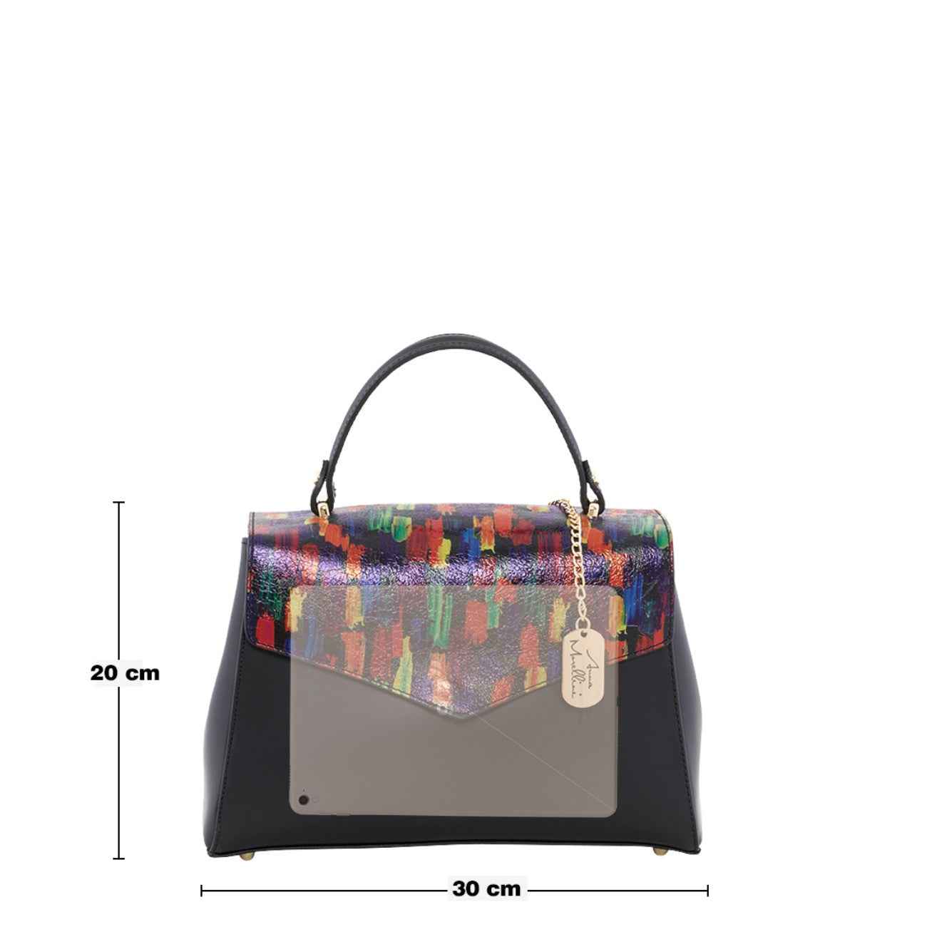 Anna Signature #18- WB390823-BLACK (L218)+MULTIBRGHT BLACK