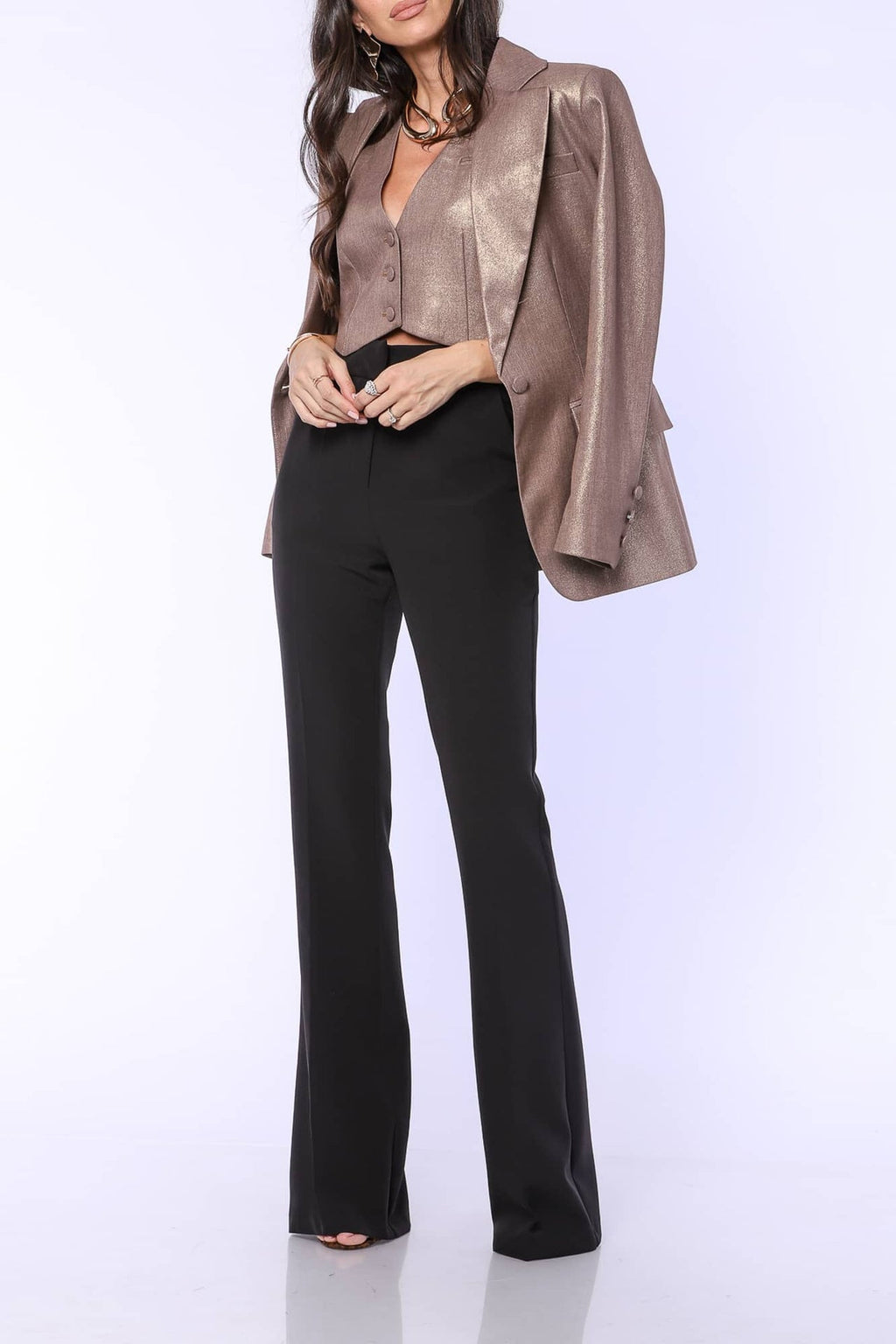 YVN ESSENTIAL FLARED PANTS