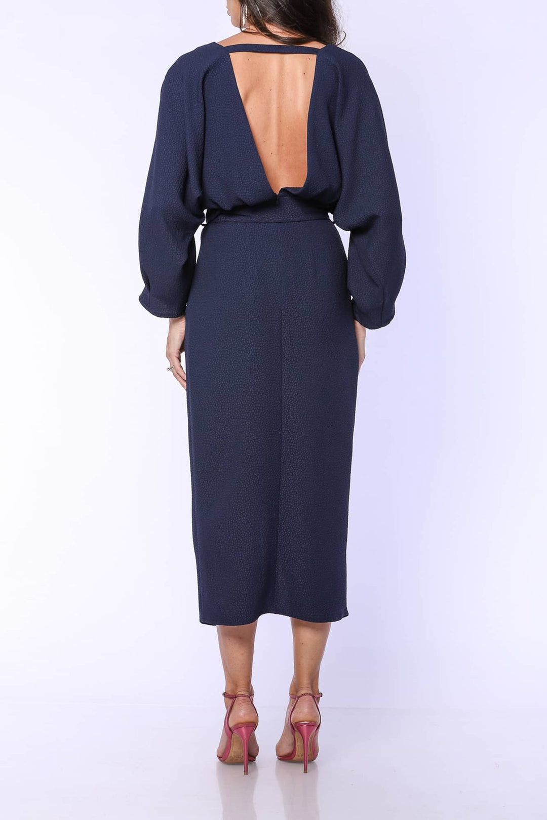 YVN CLASSY ELEGANCE MIDI DRESS - Fashion Roots