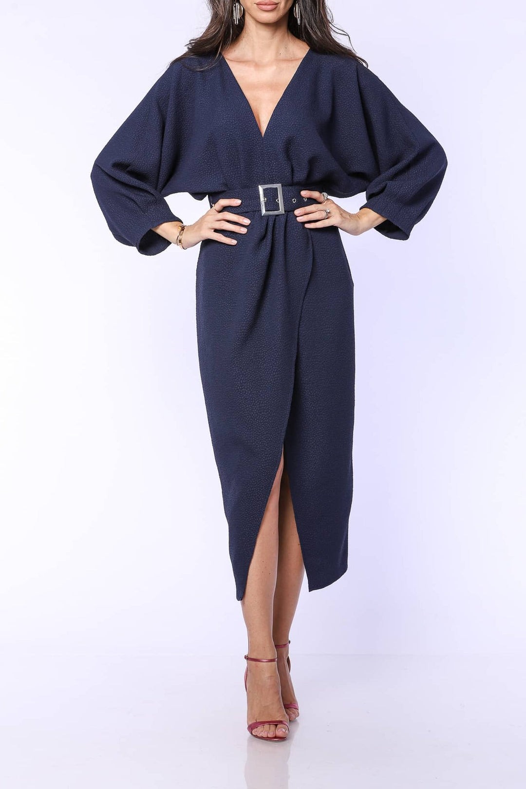 YVN CLASSY ELEGANCE MIDI DRESS - Fashion Roots