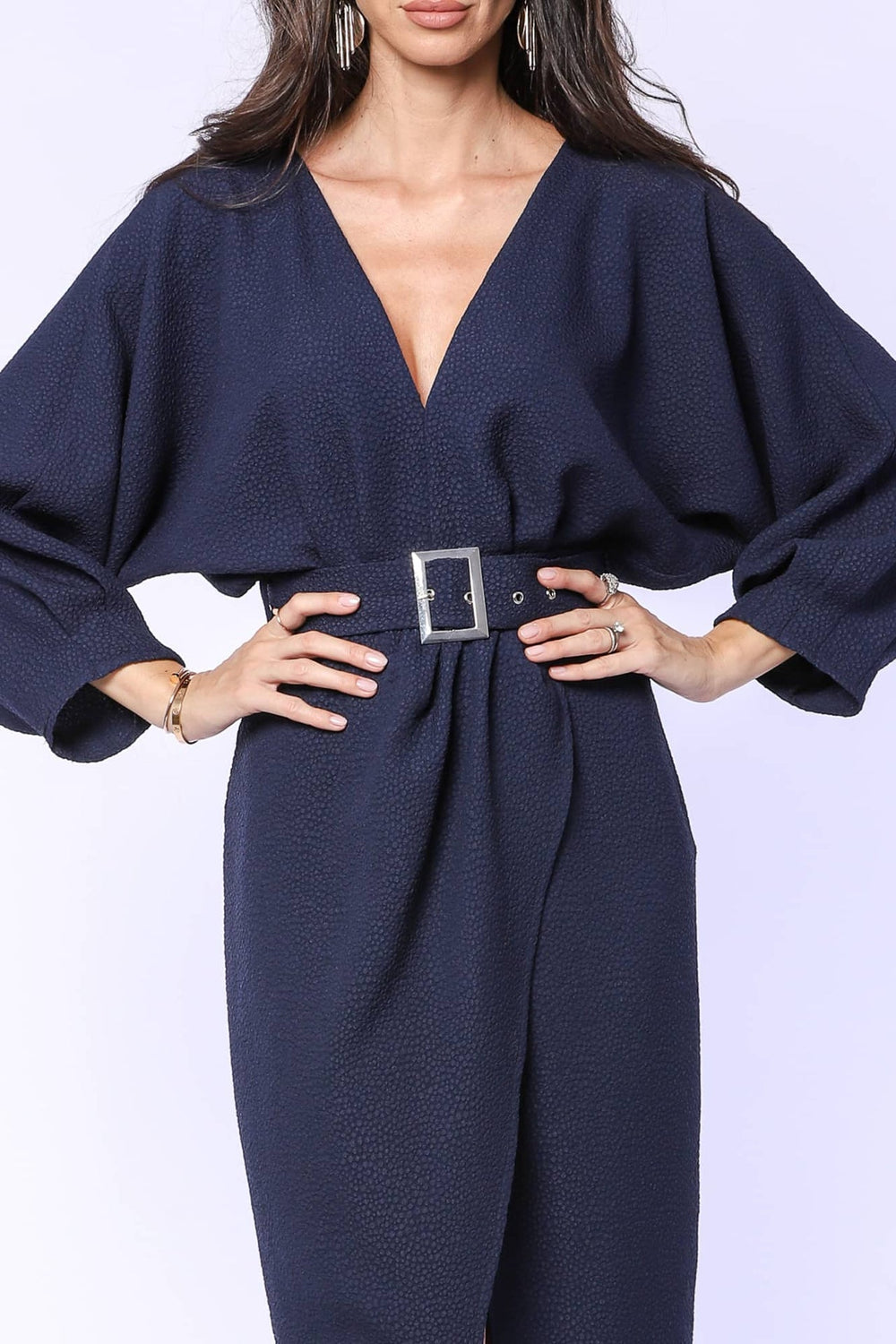 YVN CLASSY ELEGANCE MIDI DRESS - Fashion Roots