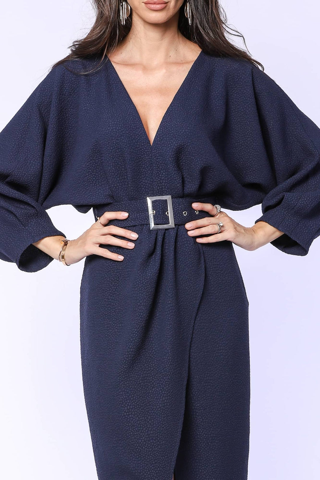 YVN CLASSY ELEGANCE MIDI DRESS - Fashion Roots