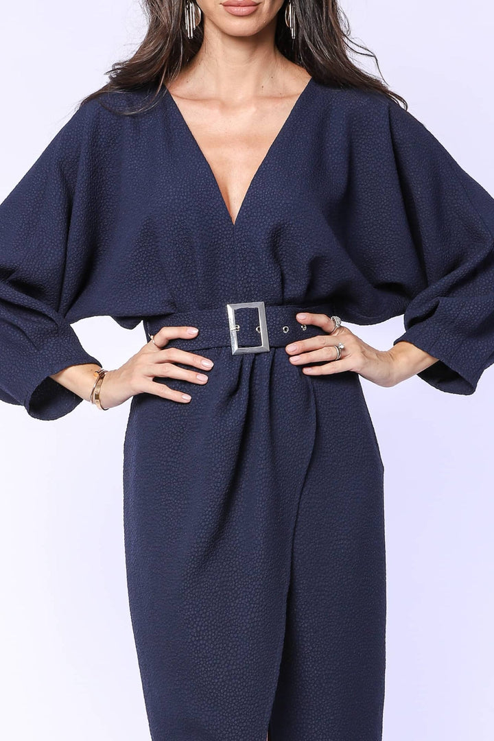YVN CLASSY ELEGANCE MIDI DRESS - Fashion Roots