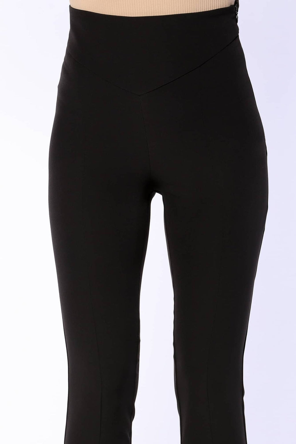 YVN FRONT SLIT FLARED PANTS