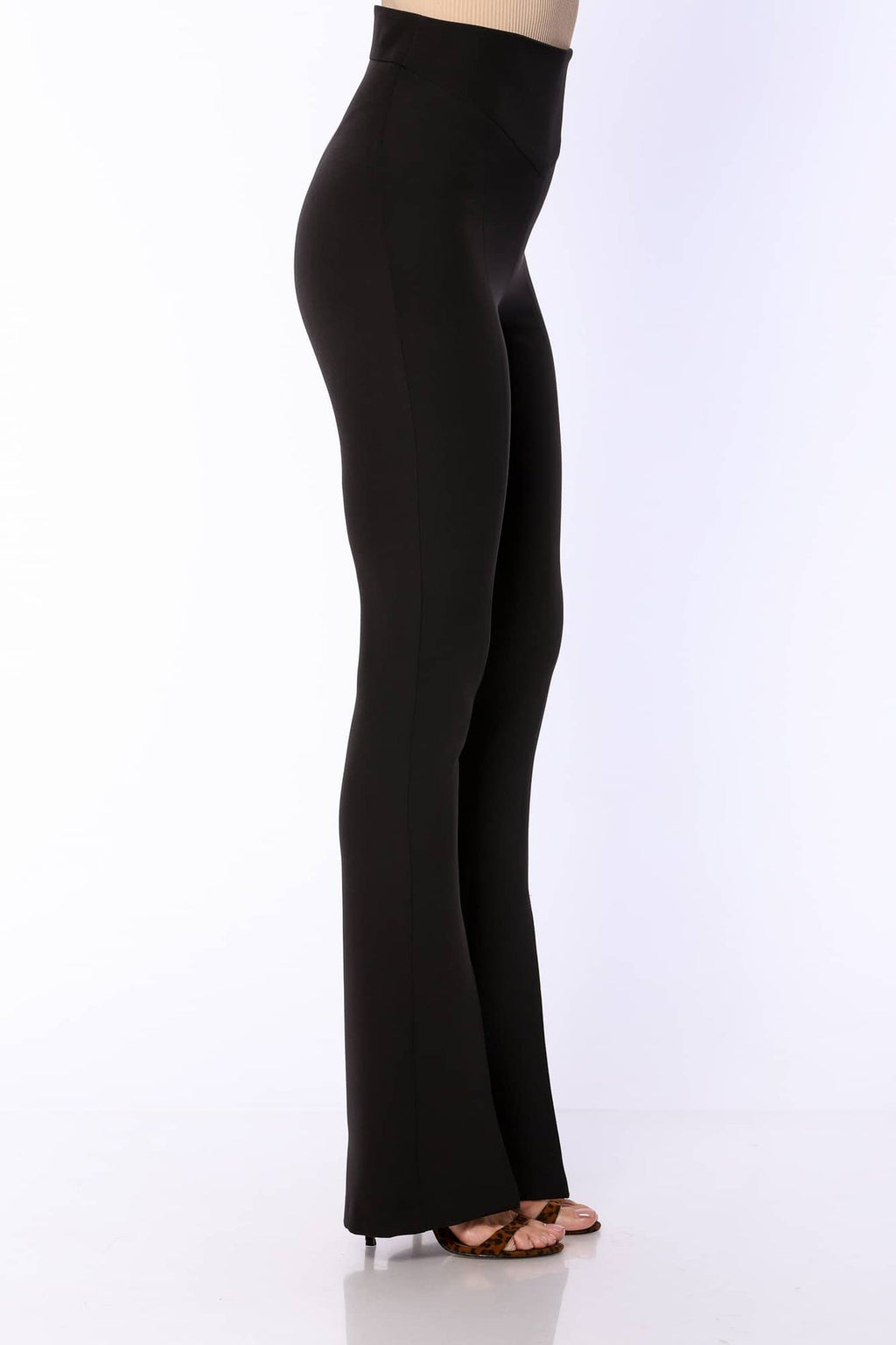 YVN FRONT SLIT FLARED PANTS