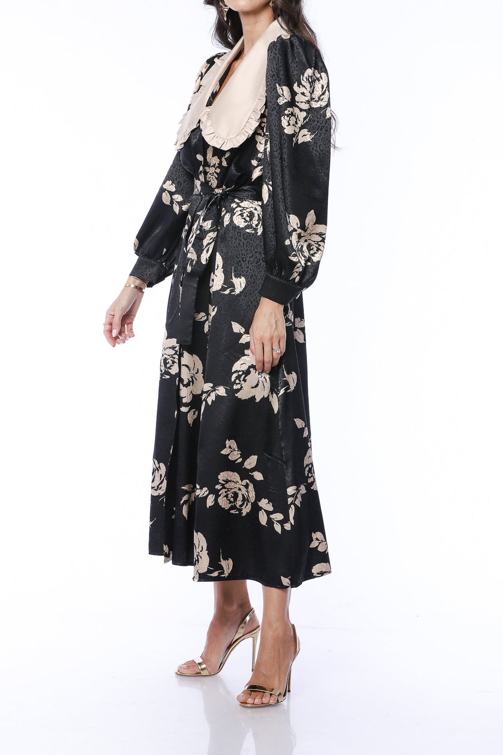 YVN FALL MOSS MIDI DRESS