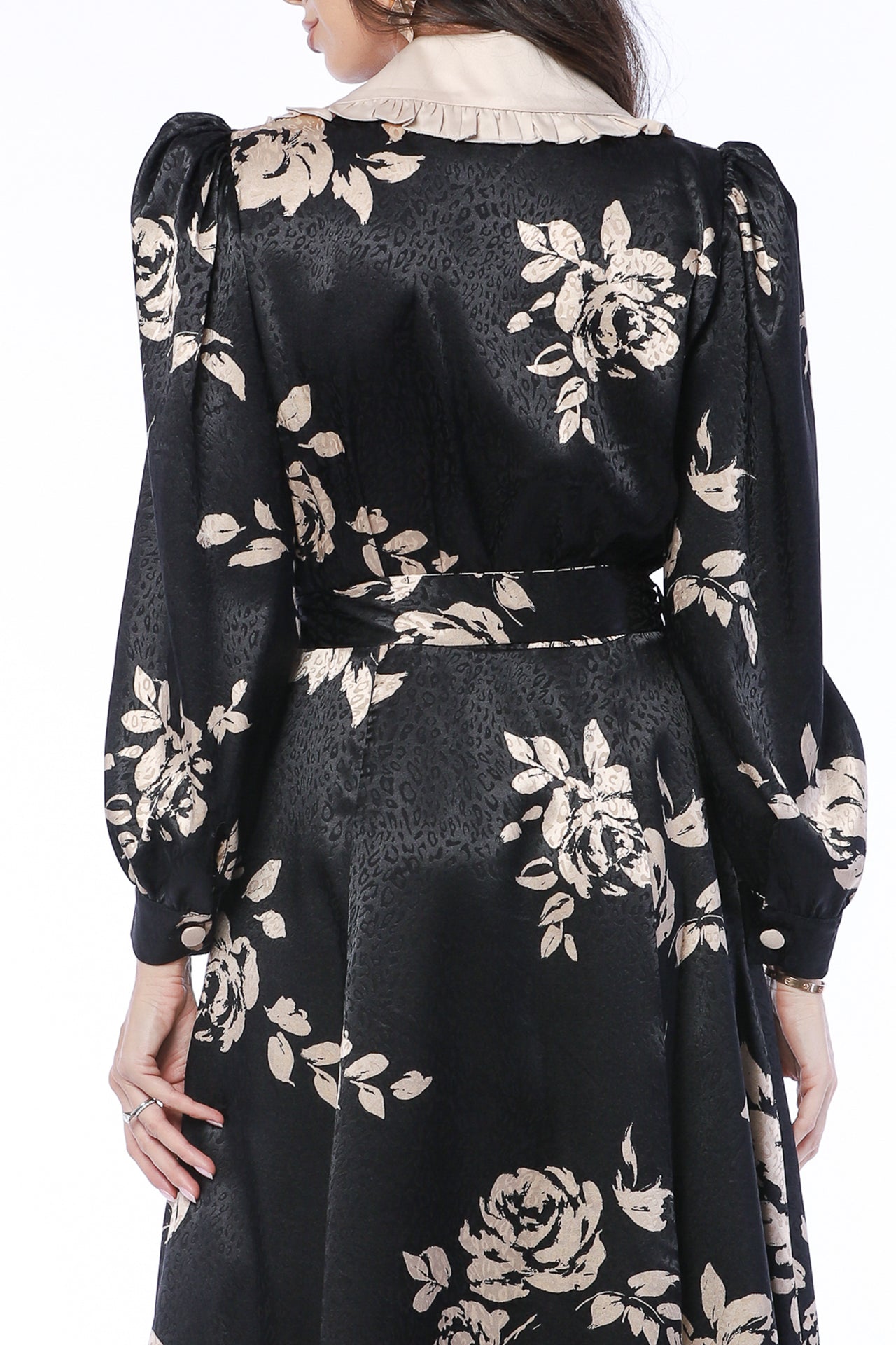 YVN FALL MOSS MIDI DRESS